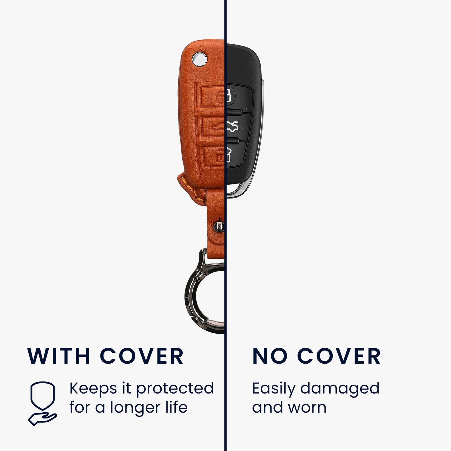 Case for Audi 3-Button Folding Key