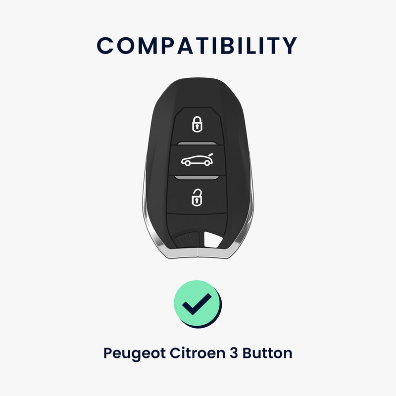 Cover for Peugeot Citroen 3-Button Smart Key Car Key (Keyless Go only)