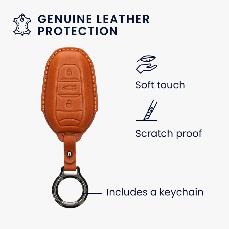 Cover for Peugeot Citroen 3-Button Smart Key Car Key (Keyless Go only)