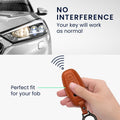 kwmobile Premium Car Key Protective Cover Compatible with Audi A6 A7 A8 Q7 Q8 3-Button Car Key Keyless Case Bag
