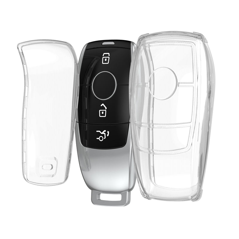 kwmobile Car Key Cover Compatible with Mercedes Benz Smart Key (Keyless Only) - Silicone Protective Case