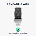 kwmobile Car Key Cover Compatible with Mercedes Benz Smart Key (Keyless Only) - Silicone Protective Case