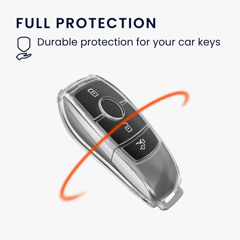 kwmobile Car Key Cover Compatible with Mercedes Benz Smart Key (Keyless Only) - Silicone Protective Case