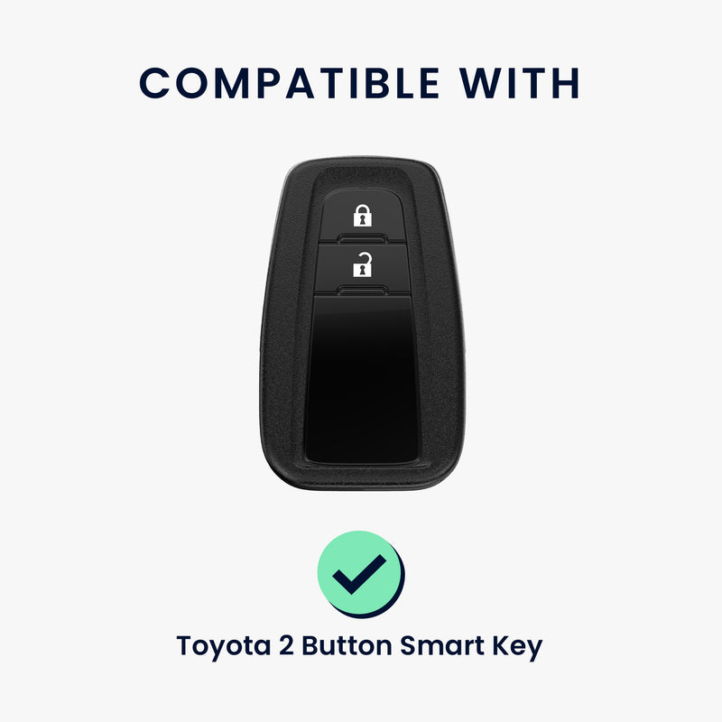 kwmobile Car Key Cover compatible with Toyota 2-Button Smart Key Car Key