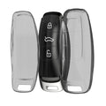 kwmobile Car Key Cover Compatible with Audi A6 A7 A8 Q7 Q8 3-Button Car Key Keyless