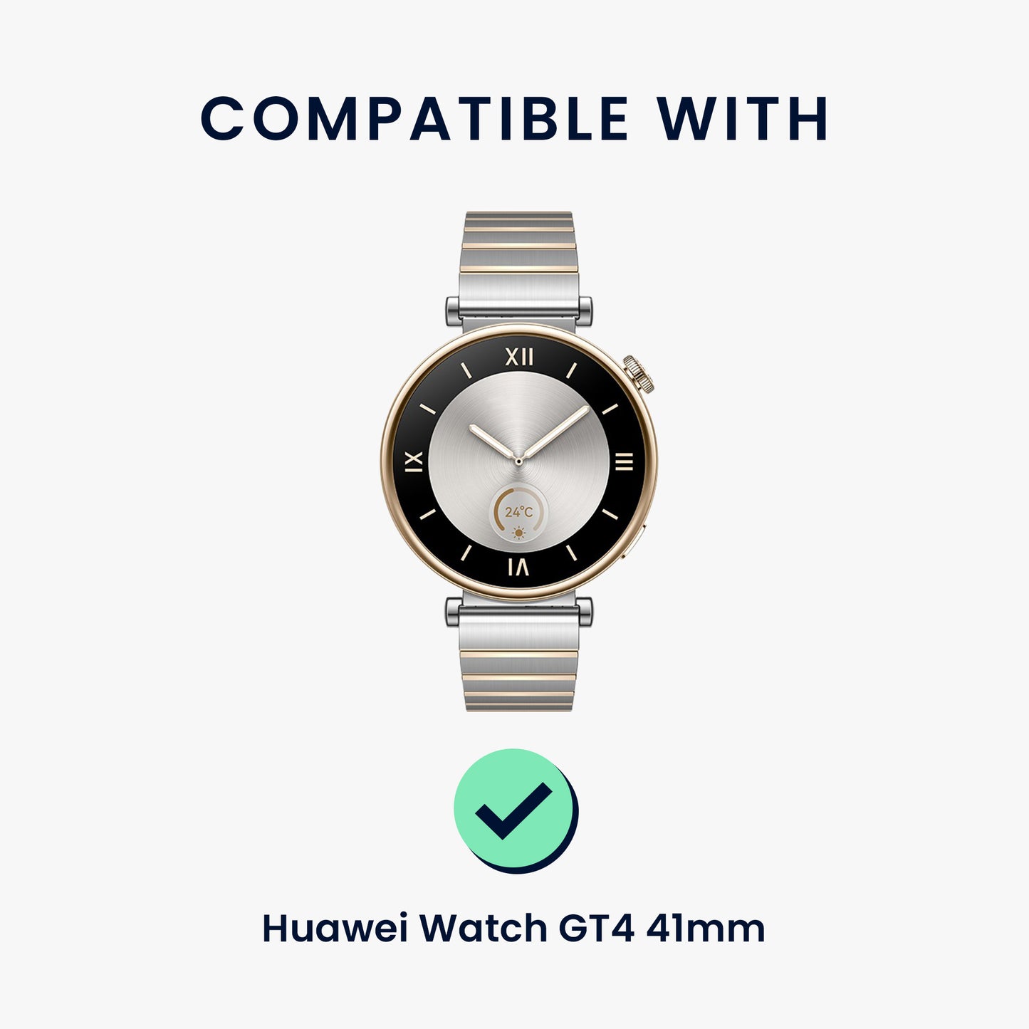 kwmobile Screen Protector compatible with Huawei Watch GT4 41mm Film - Hard Glass Screen Protector for Smartwatch - Display Protection for Fitness Tracker