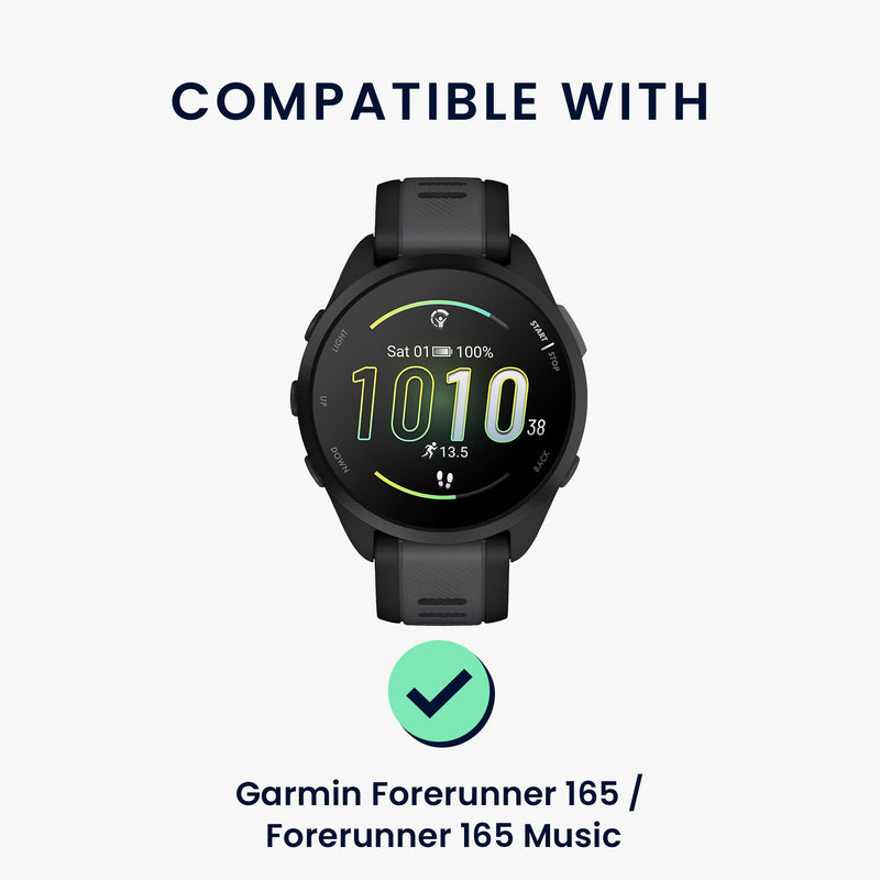 kwmobile Screen Protector compatible with Garmin Forerunner 165 / Forerunner 165 Music Protective Film for Fitness Tracker