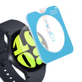 kwmobile 2x Schutzglas kompatibel mit Samsung Galaxy Watch 6 44mm Folie - Hart Glas Schutzfolie für Smartwatch - Displayschutz für Fitness Tracker Transparent Transparent  