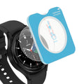 kwmobile 2x Schutzglas kompatibel mit Samsung Galaxy Watch 4 Classic (46mm) Folie - Hart Glas Schutzfolie für Smartwatch - Displayschutz für Fitness Tracker Transparent Transparent  