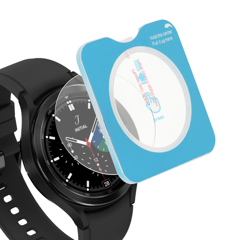 kwmobile 2x Schutzglas kompatibel mit Samsung Galaxy Watch 4 Classic (46mm) Folie - Hart Glas Schutzfolie für Smartwatch - Displayschutz für Fitness Tracker Transparent Transparent  