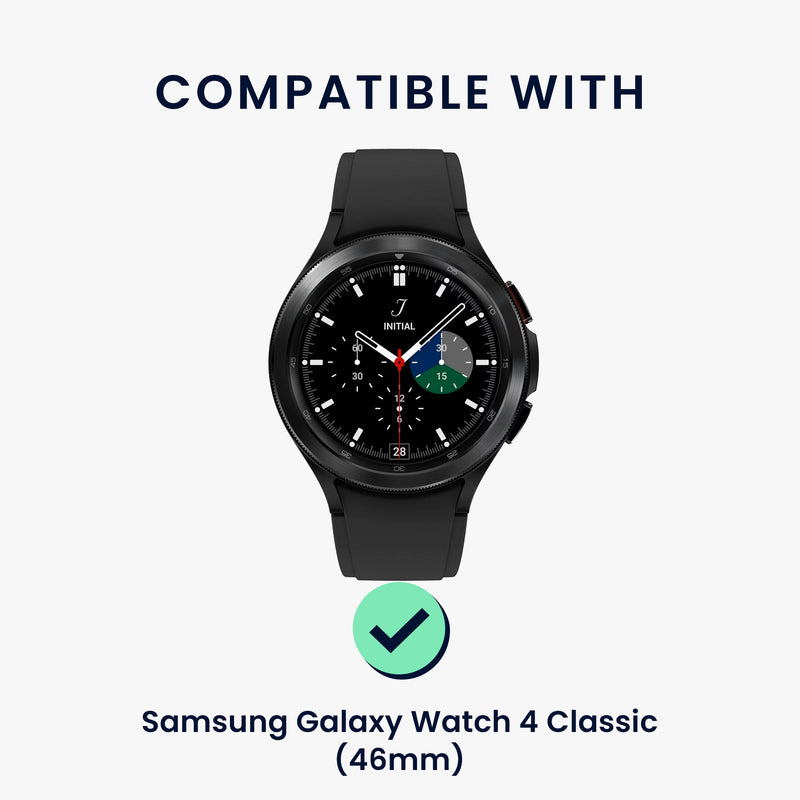 kwmobile Screen Protector Compatible with Samsung Galaxy Watch 4 Classic Film Tempered Glass Screen Protector for Fitness Tracker