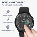 kwmobile Screen Protector Compatible with Samsung Galaxy Watch 4 Classic Film Tempered Glass Screen Protector for Fitness Tracker