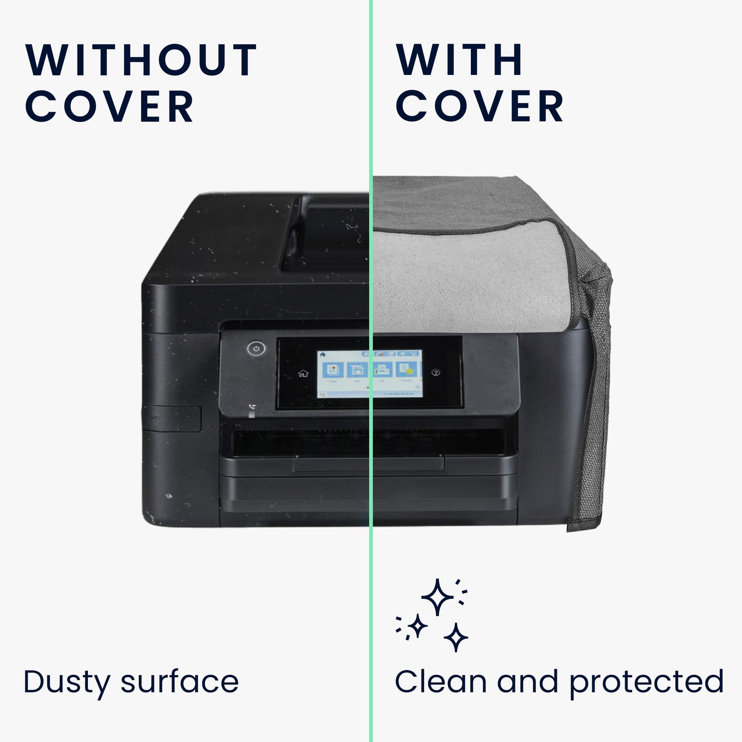 kwmobile Printer Cover Compatible with Epson Workforce WF-4820 Case - Printer Cover - Dust Cover for Printer