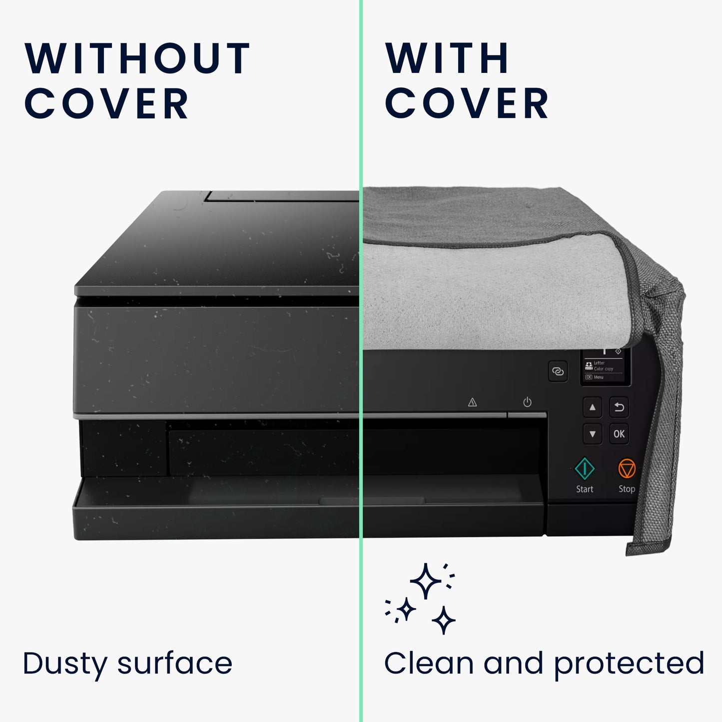 kwmobile Printer Cover compatible with Canon Pixma TS6350 Cover - Printer Protector - Dust Cover for Printer