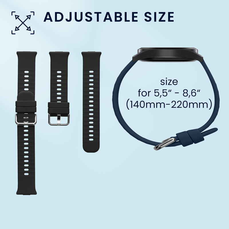 kwmobile Watch Strap for Huawei Watch Fit 3 Strap Fitness Tracker Band Set Replacement Strap Smartwatch