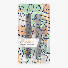 kwmobile Uhrenarmband für 20mm Amazfit Active 2 / 2 Square / Active Edge / Bip 3 / GTS 3 Armband Fitnesstracker Band