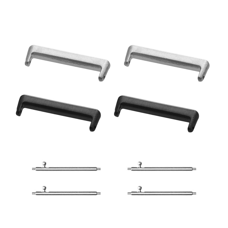 kwmobile Adapter with 20mm Band Width compatible with Huawei Watch Fit 3 / Fit 4 Watch Strap - Smartwatch Band Connector Adapter Set