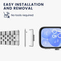 kwmobile Adapter with 20mm Band Width compatible with Huawei Watch Fit 3 / Fit 4 Watch Strap - Smartwatch Band Connector Adapter Set