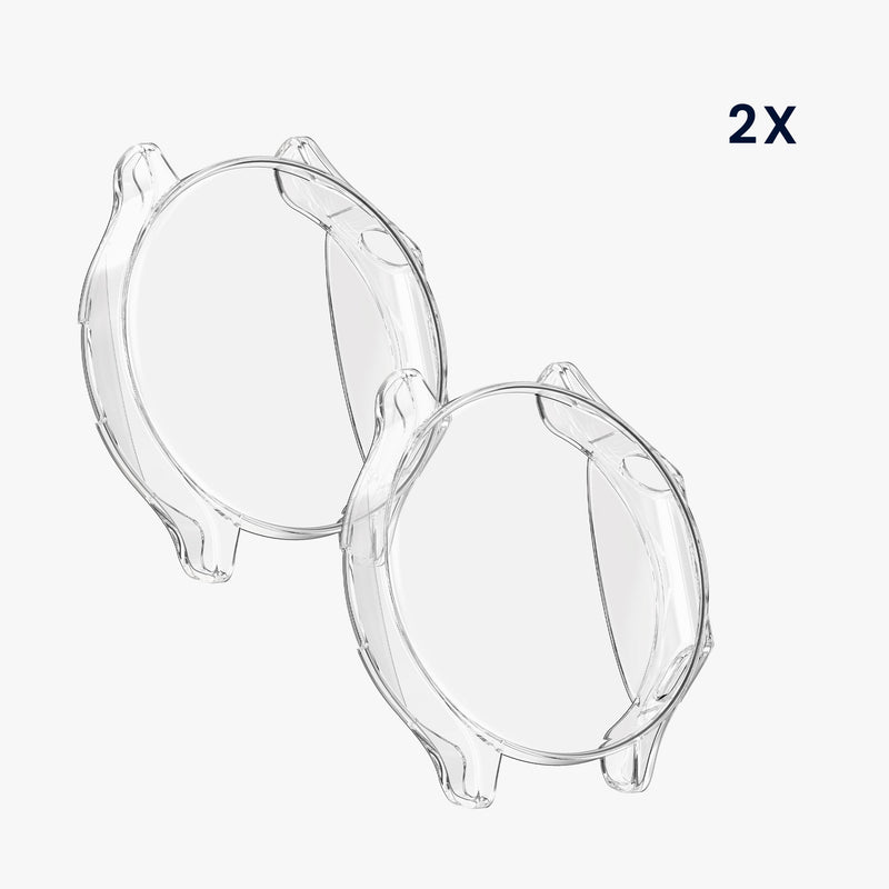 kwmobile Protective Case for OnePlus Watch 2 / OPPO Watch X Full Body Display Cover Set