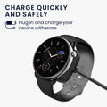 kwmobile USB Charger Cable compatible with Huawei Amazfit Bip 5 / GTR Mini / Amazfit Active / Active Edge Charging Cable Smart Watch Replacement Cable Fitness Tracker Charging Cable