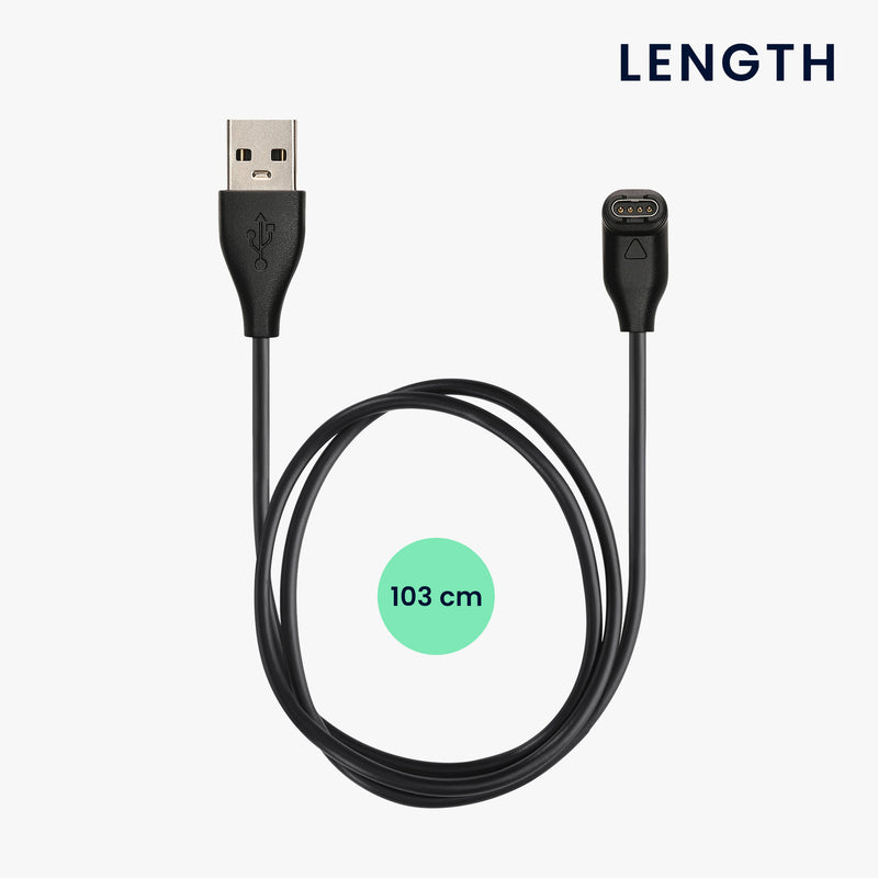 kwmobile USB Charger Cable compatible with Garmin Fenix 5 / Fenix 6 / Fenix 7 / Forerunner 745 / Tactix Delta Charging Cable - Smart Watch Replacement Cable - Fitness Tracker Charging Cable
