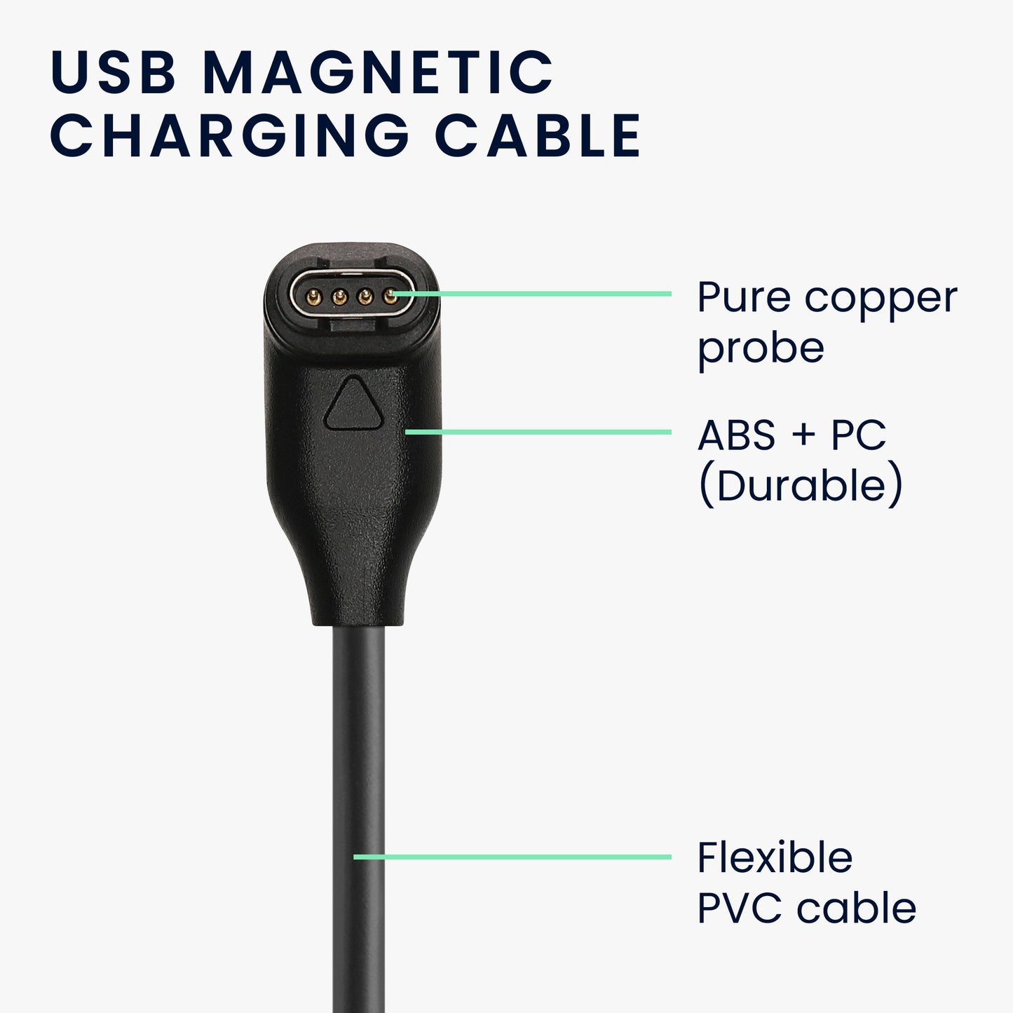 kwmobile USB Charger Cable compatible with Garmin Fenix 5 / Fenix 6 / Fenix 7 / Forerunner 745 / Tactix Delta Charging Cable - Smart Watch Replacement Cable - Fitness Tracker Charging Cable