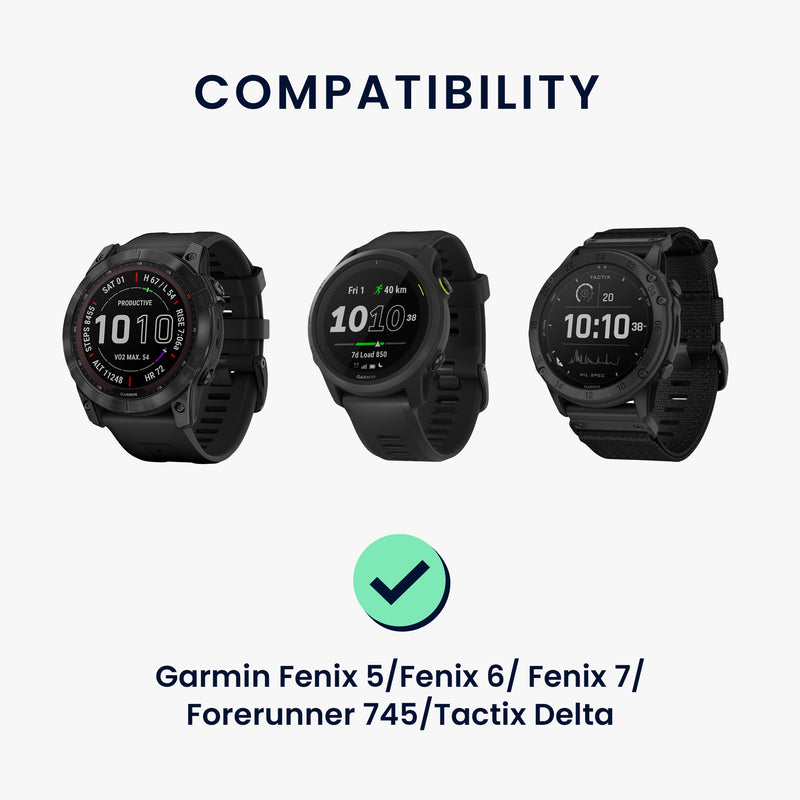 kwmobile USB Charger Cable compatible with Garmin Fenix 5 / Fenix 6 / Fenix 7 / Forerunner 745 / Tactix Delta Charging Cable - Smart Watch Replacement Cable - Fitness Tracker Charging Cable