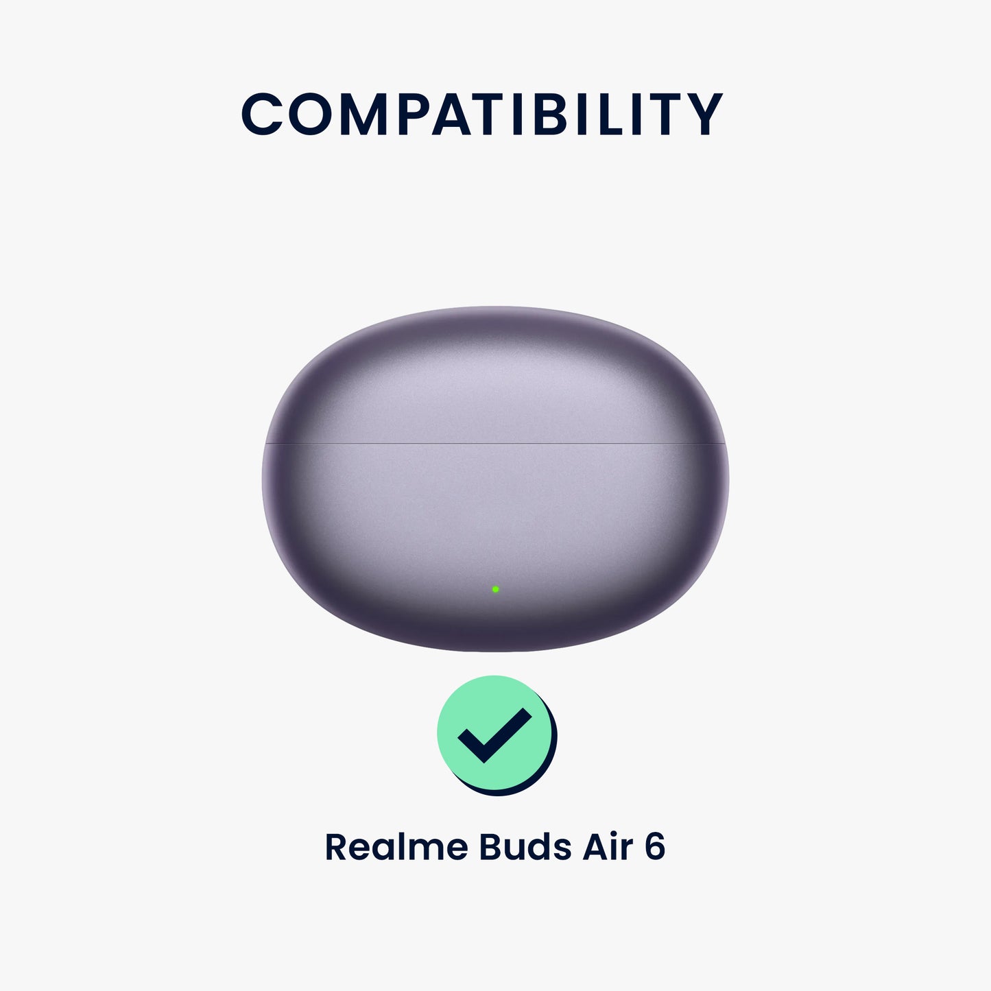 kwmobile Case Compatible with Realme Buds Air 6 Headphones
