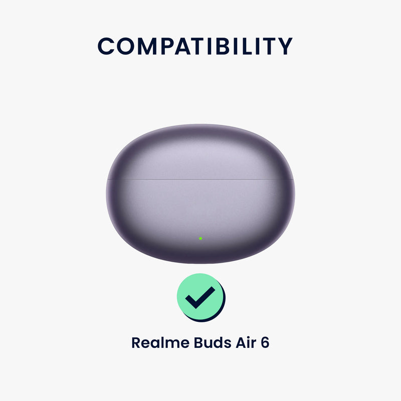 kwmobile Case Compatible with Realme Buds Air 6 Headphones