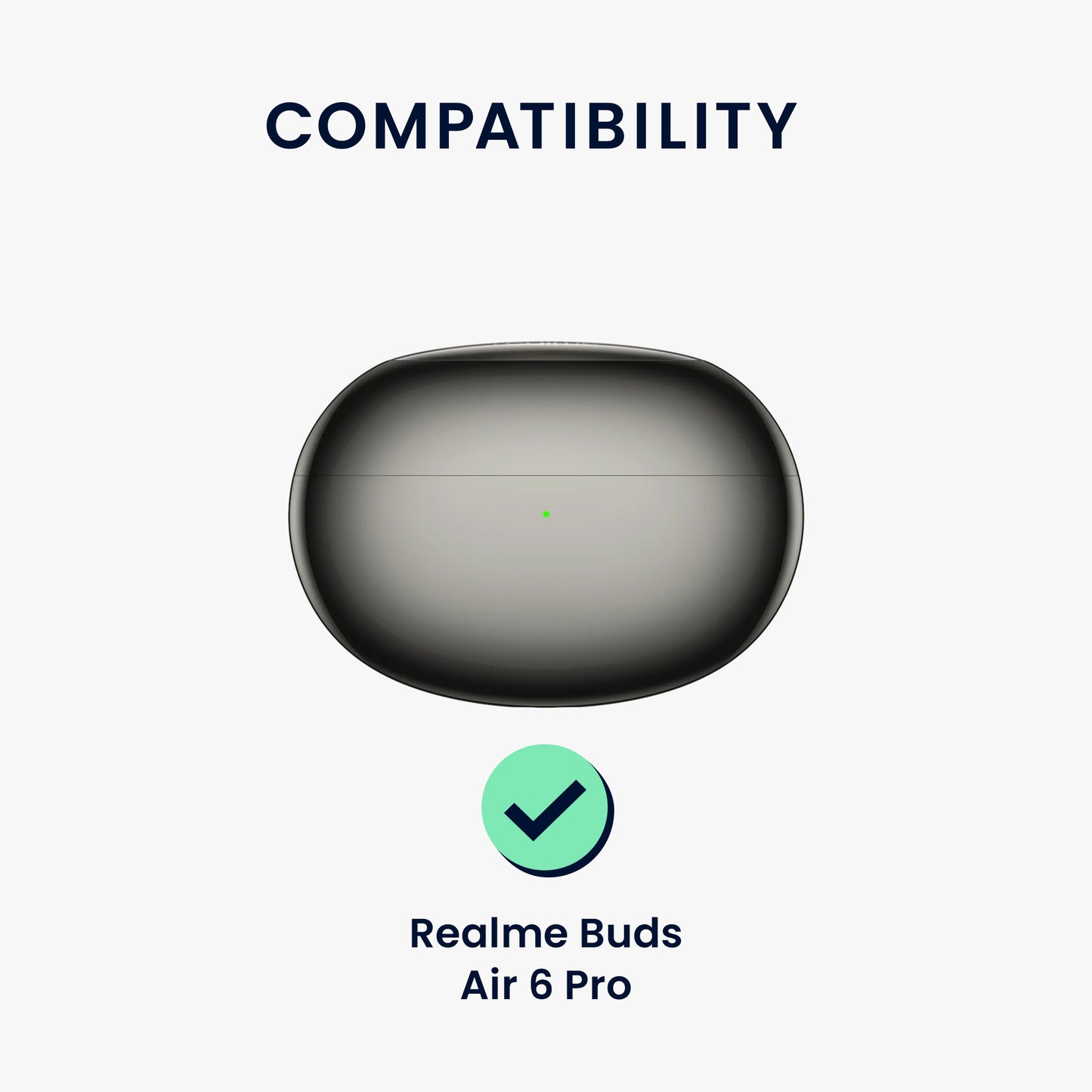 kwmobile Case Compatible with Realme Buds Air 6 Pro Headphones