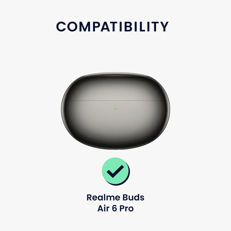 kwmobile Case Compatible with Realme Buds Air 6 Pro Headphones