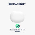 kwmobile Case compatible with Skullcandy Rail In-Ear Wireless Headphones