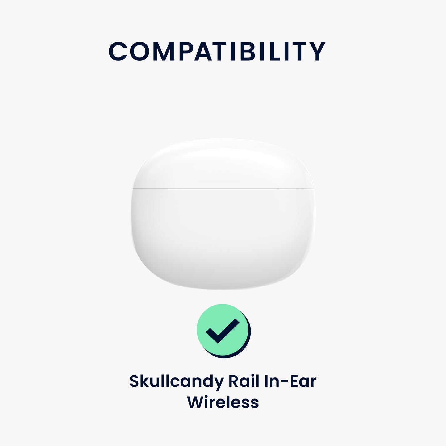 kwmobile Case compatible with Skullcandy Rail In-Ear Wireless Headphones