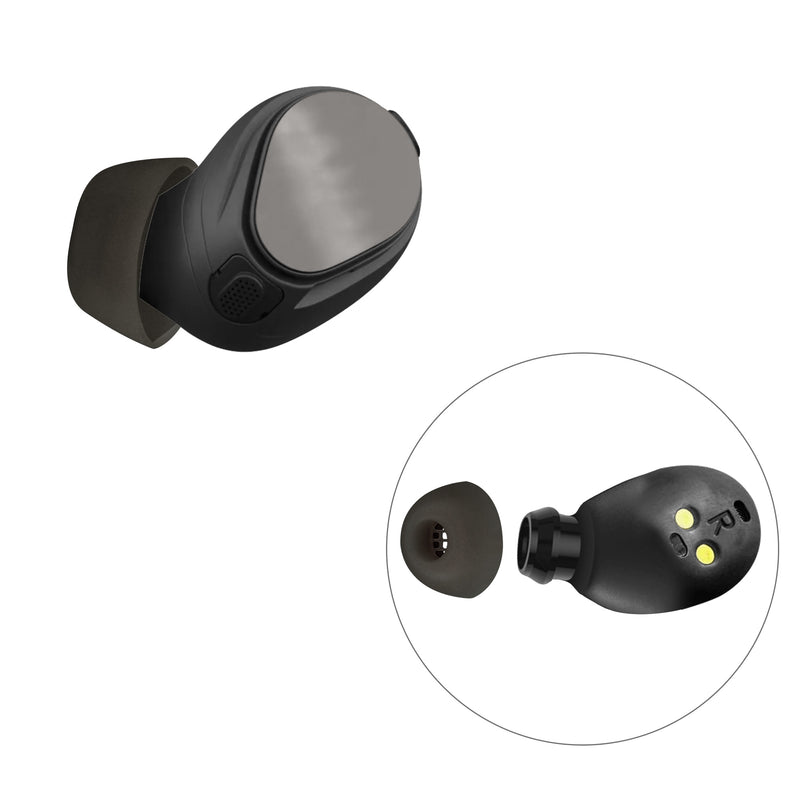 kwmobile Replacement Earpads compatible with Jabra Elite 10 / E10 - 4 Sizes - Replacement Ear Tips In-Ear Headphones - Earpads