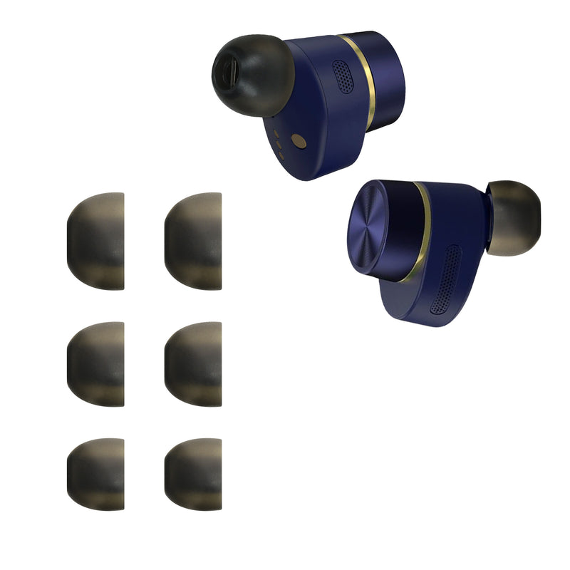 kwmobile Eartips compatible with Bowers & Wilkins PI 7 / PI 5 - 3 Sizes - In-Ear Headphones Eartips