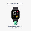 kwmobile Stainless Steel Watch Strap compatible with Xiaomi Smart Band Pro / Redmi Watch Replacement Wristband Replacement Strap for Smartwatch Inner Dimensions