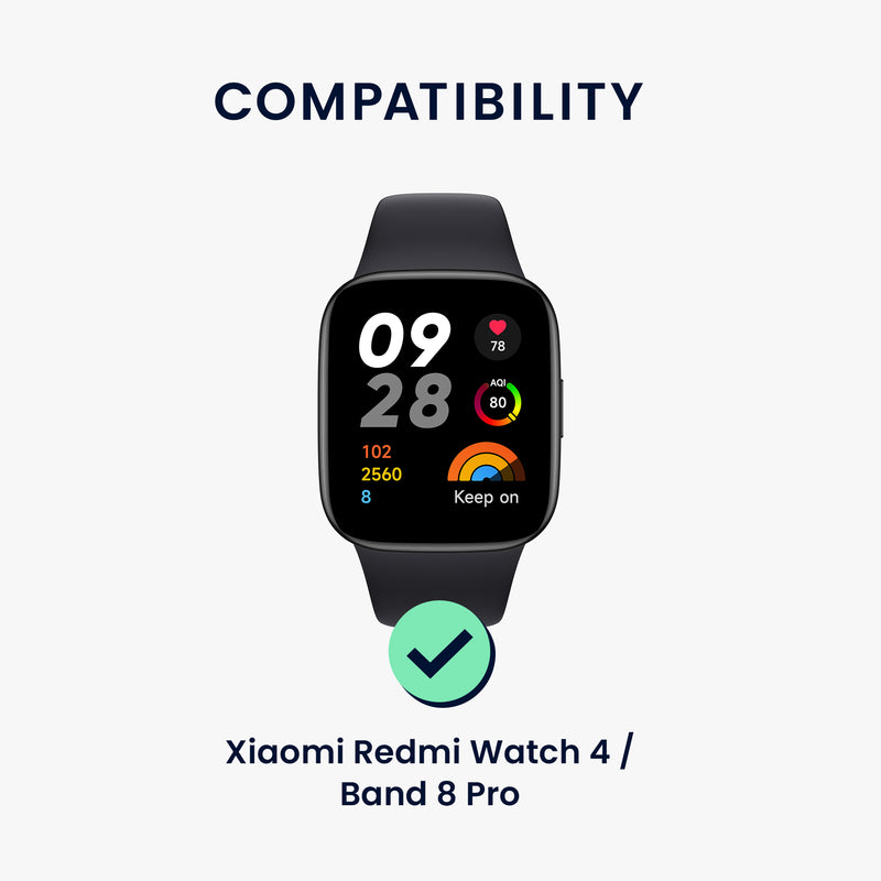 kwmobile Stainless Steel Watch Strap compatible with Xiaomi Smart Band Pro / Redmi Watch Replacement Wristband Replacement Strap for Smartwatch Inner Dimensions