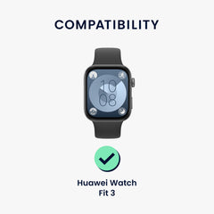 kwmobile Displayschutzfolie kompatibel mit Huawei Watch Fit 3 / Fit 4 Folie Schutzfolie für Fitness Tracker robuster