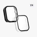 kwmobile Glass Case for Huawei Watch Fit 3 Protective Full Body Fitness Tracker Case Set