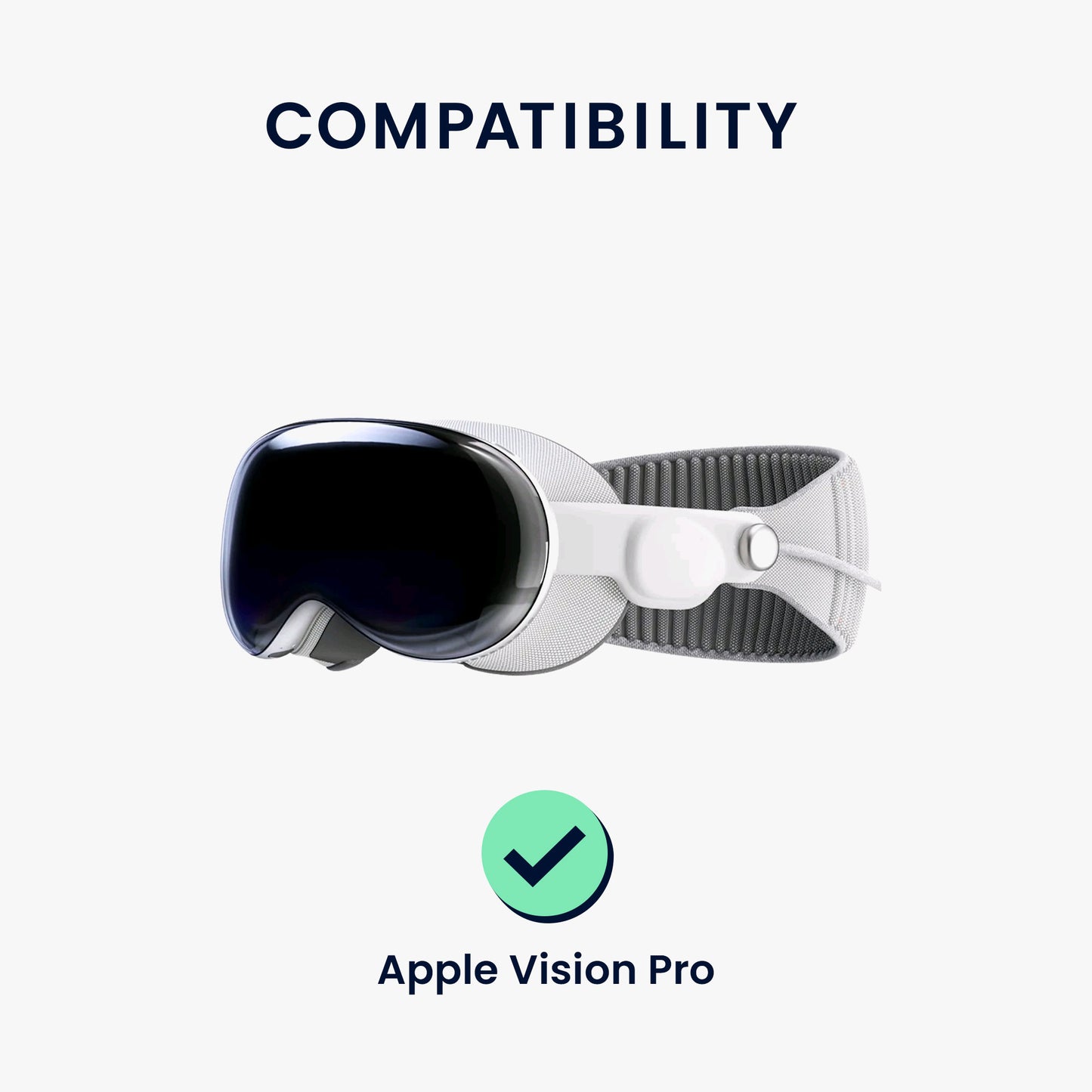 kwmobile VR Mask compatible with Apple Vision Pro Cover against Sweat and Dirt