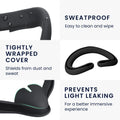 kwmobile VR Mask compatible with Apple Vision Pro Cover against Sweat and Dirt