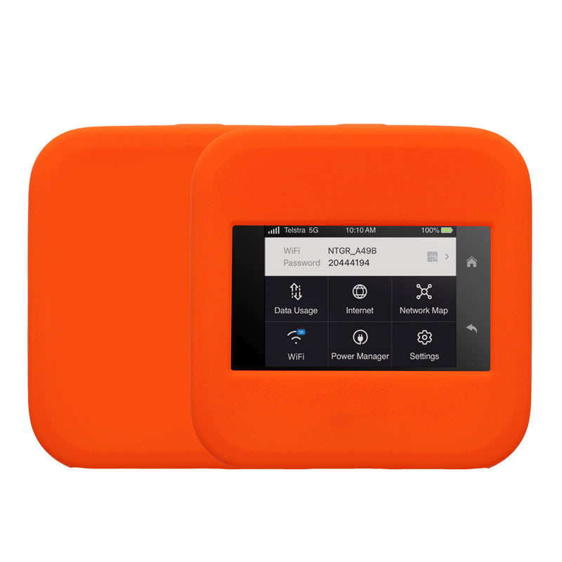 kwmobile Hülle kompatibel mit NETGEAR Nighthawk M6 Pro / M6 Case - Tasche für mobiles WLAN - Router Cover mobiler Hotspot - Wi-Fi Zubehör Orange Orange  