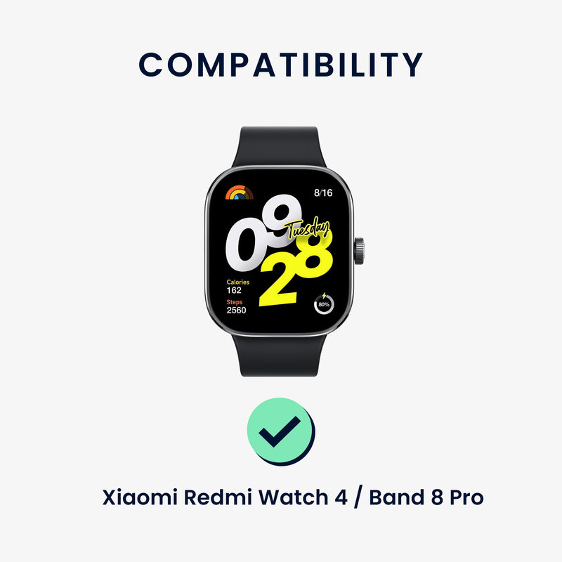 kwmobile Replacement Strap Compatible with Xiaomi Smart Band 8 Pro / Band 9 Pro / Redmi Watch 5 / Redmi Watch 4 Fitness Tracker Strap - 14 - 22 cm Inner Dimensions