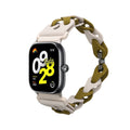 kwmobile Ersatzarmband kompatibel mit Xiaomi Smart Band 8 Pro / Band 9 Pro / Redmi Watch 5 / Redmi Watch 4 Armband - Silikon Band für Fitnesstracker - 14 - 22 cm Innenmaße - Beige Grün Beige  [dsg02]
