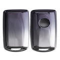 kwmobile Autoschlüssel Hülle kompatibel mit Mazda 3-Tasten CX30 CX50 CX60 CX90 MX-30 - Schlüsselhülle Silikon Cover - Dunkelgrau Silber Dunkelgrau  [dsg01]