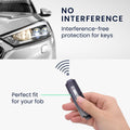 kwmobile Car Key Fob Cover Compatible with Mazda 3-Button CX30 CX50 CX60 CX90 MX-30 - Silicone Case