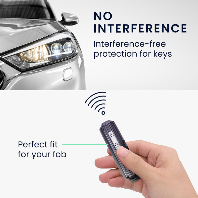 kwmobile Car Key Fob Cover Compatible with Mazda 3-Button CX30 CX50 CX60 CX90 MX-30 - Silicone Case