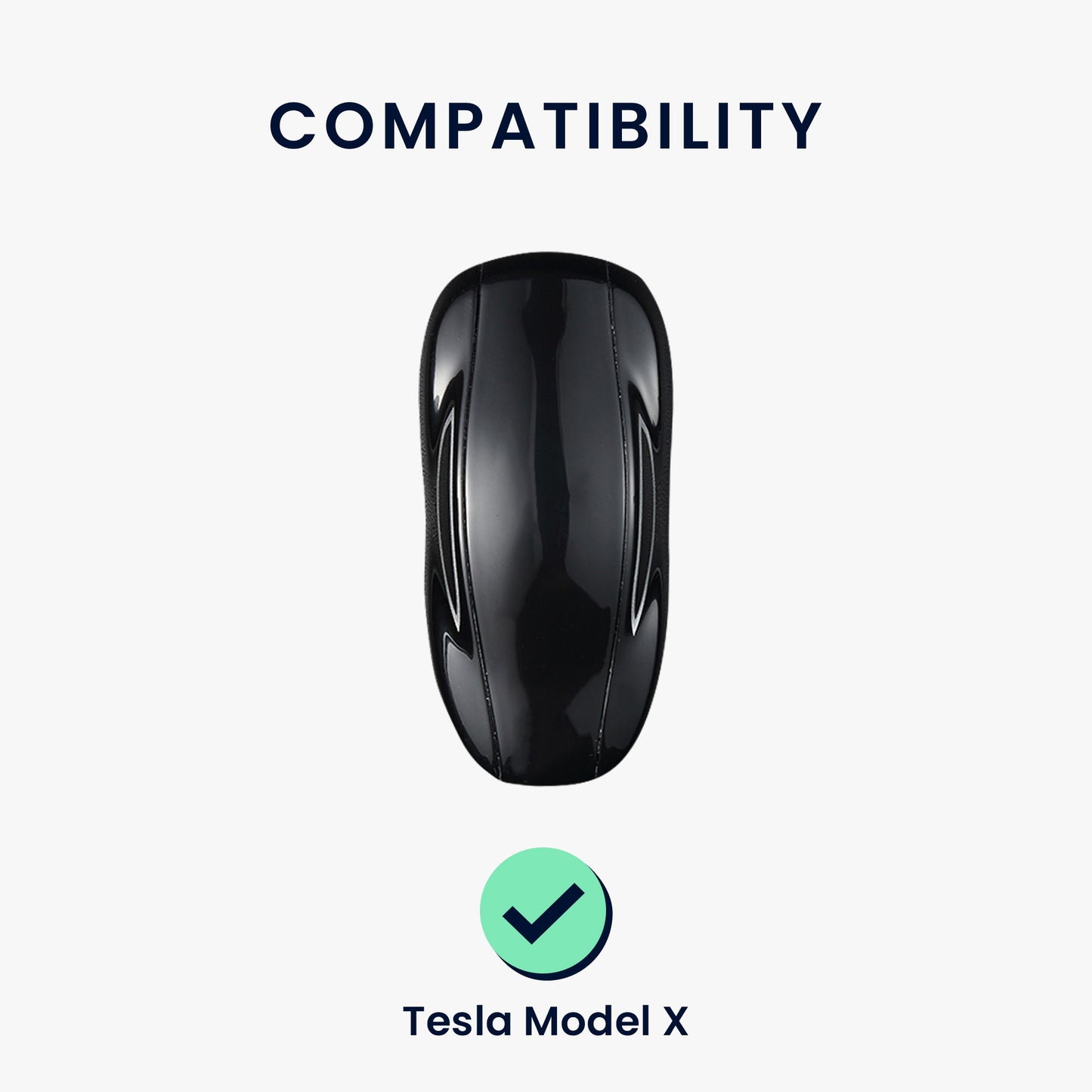 kwmobile Car Key Cover Compatible with Tesla Model X Car Key