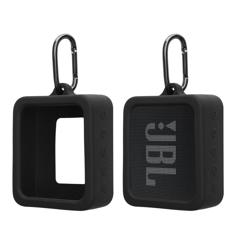 kwmobile Silikon Hülle kompatibel mit JBL Go Essential - Schutzhülle für Mini Speaker - Cover Bluetooth Lautsprecher Schwarz Schwarz  
