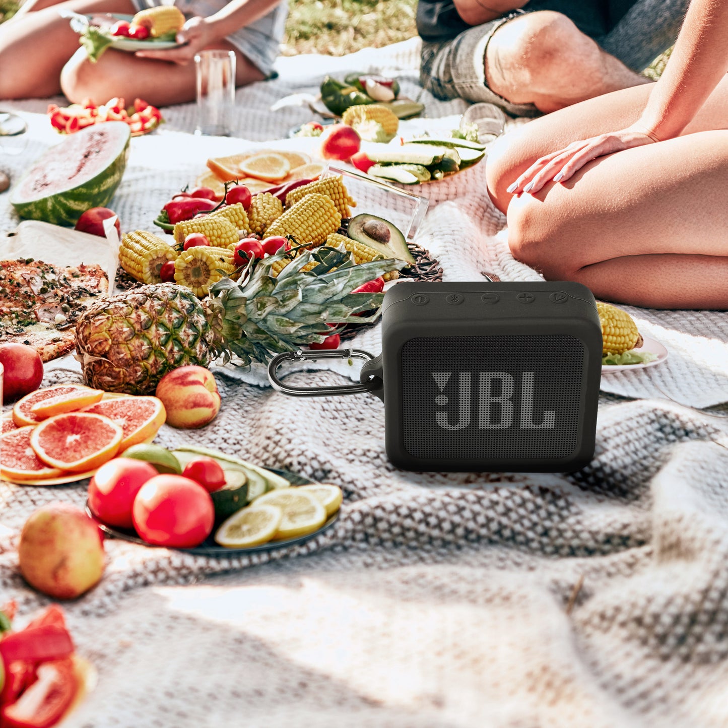kwmobile Case Compatible with JBL Go Essential Protective Case for Mini Speaker Cover Bluetooth Speaker